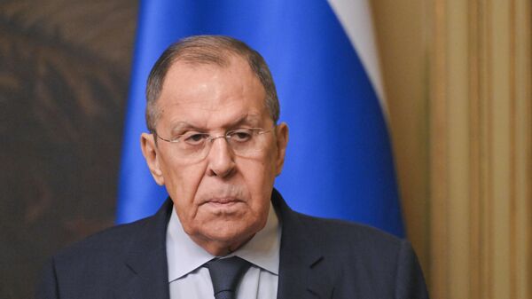 Russian Foreign Minister Sergey Lavrov at a press conference following a meeting with the Minister of Foreign Affairs and International Trade of the Republic of Zimbabwe Amon Murwire in Moscow. - Sputnik Africa