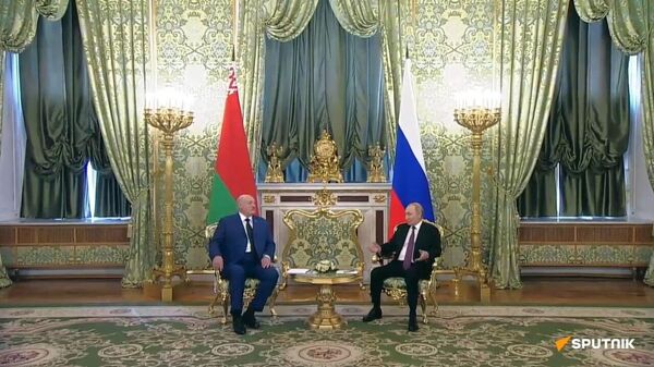 Les Présidents russe et biélorusse s'entretiennent au Kremlin  - Sputnik Afrique