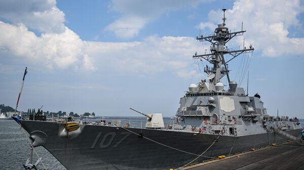 A view of the USS Gravely Destroyer Ship at the Port of Gdynia on June 07, 2022 in Gdynia, Poland.  - Sputnik Africa