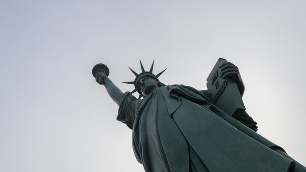 A view of the smaller version of the Statue of Liberty in New York City at the birthplace of Frederic Auguste Bartholdi in Colmar, France on January 8, 2024.  - Sputnik Africa