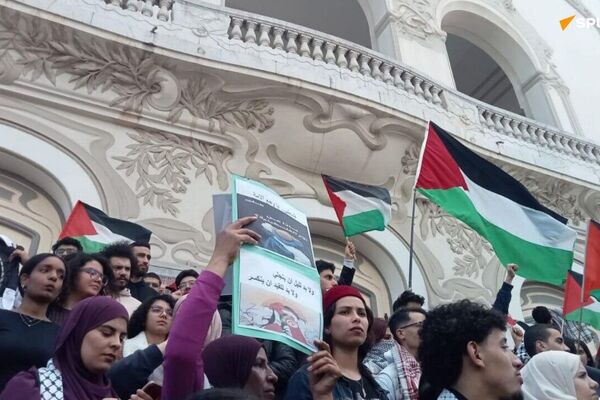 Grève pour Gaza en Tunisie: des manifestants demandent le départ des ambassadeurs européens Grève pour Gaza en Tunisie: des manifestants demandent le départ des ambassadeurs européens - Sputnik Afrique