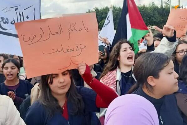 Grève pour Gaza en Tunisie: des manifestants demandent le départ des ambassadeurs européens Grève pour Gaza en Tunisie: des manifestants demandent le départ des ambassadeurs européens - Sputnik Afrique