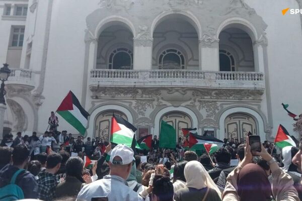 Grève pour Gaza en Tunisie: des manifestants demandent le départ des ambassadeurs européens Grève pour Gaza en Tunisie: des manifestants demandent le départ des ambassadeurs européens - Sputnik Afrique
