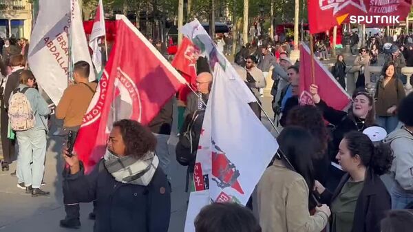 Palestine vaincra! Libérez Georges Abdallah! - une protestation se tient à Paris - Sputnik Afrique