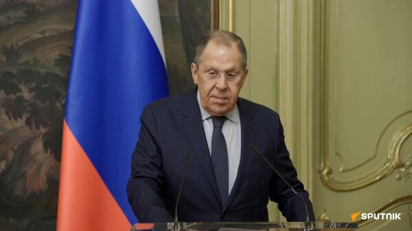 Russia's FM Sergey Lavrov and Iranian counterpart Abbas Araghchi Hold a Press Conference - Sputnik Africa