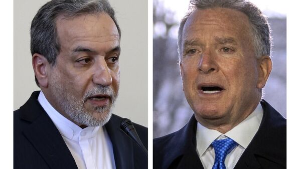 This combo shows Iranian Foreign Minister Abbas Araghchi, left, pictured in Tehran, Iran, Tuesday, Feb. 25, 2025 and Steve Witkoff, right, White House special envoy, pictured in Washington, Wednesday, March 19, 2025. - Sputnik Africa