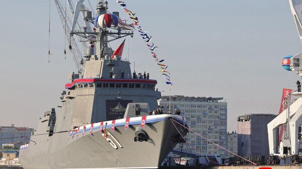 La Corée du Nord dévoile un nouveau destroyer polyvalent doté des armes les plus puissantes - Sputnik Afrique