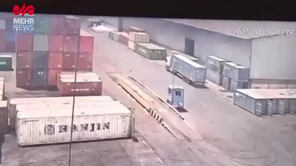 CCTV Footage Captured Moment of Explosion at Iran's Shahid Rajaee Port - Sputnik Africa