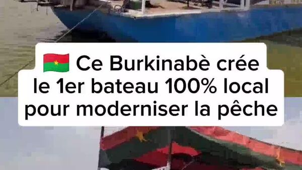 Un bateau-grue entièrement made in Burkina Faso est mis à flot - Sputnik Afrique