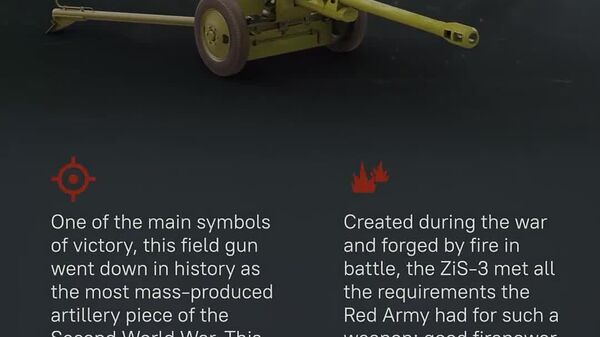 #SputnikInfographic | The steel giants that crushed Nazism: The ZiS-3 field gun - Sputnik Africa