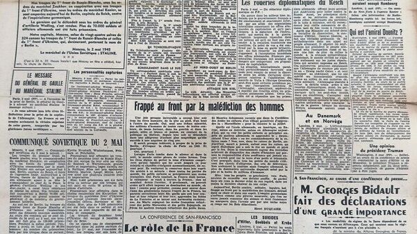 Il y a 80 ans: la prise de Berlin par l'Armée rouge était à la Une des journaux marocains du 3 mai 1945, rappelle la Maison russe à Rabat - Sputnik Afrique
