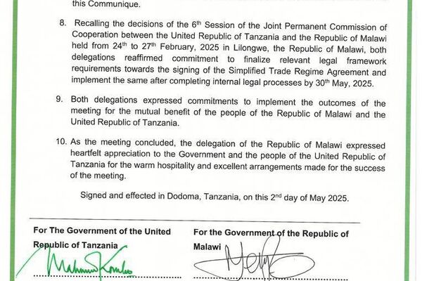 From Restrictions to Regional Harmony: Tanzania & Malawi Sign Agreements to Forge Path to Free Trade From Restrictions to Regional Harmony: Tanzania & Malawi Sign Agreements to Forge Path to Free Trade - Sputnik Africa