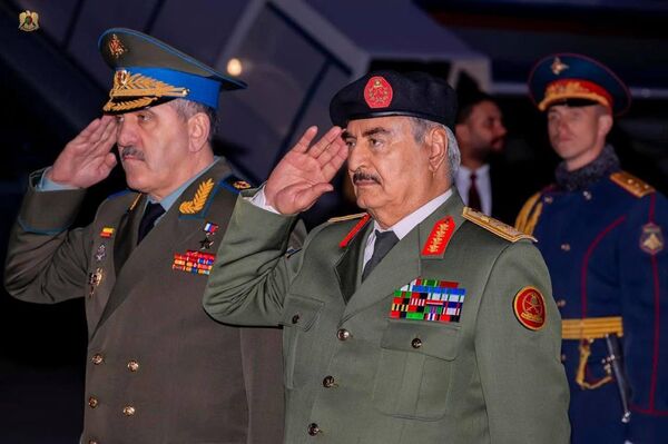 Khalifa Haftar, Leader of Libyan National Army, Arrives in Moscow Khalifa Haftar, Leader of Libyan National Army, Arrives in Moscow - Sputnik Africa