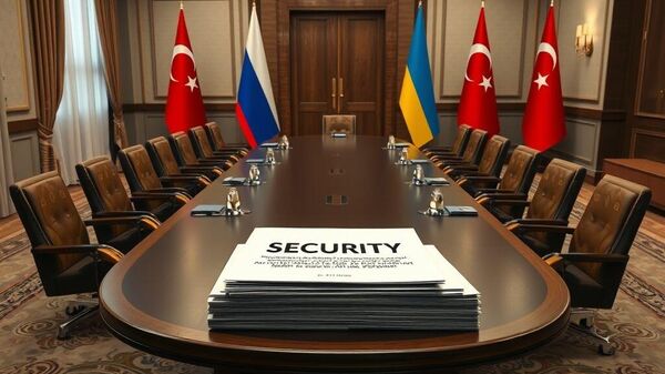 Venue for Russia-Ukraine talks, AI-generated image. - Sputnik Africa