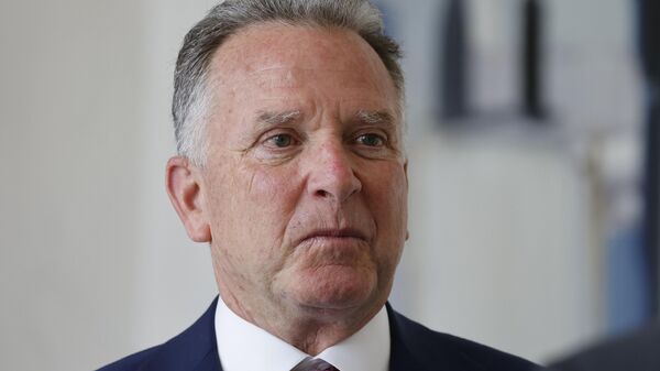 US Special Envoy Steve Witkoff, listening to French President Emmanuel Macron prior to a meeting at the Elysee Palace in Paris, Thursday, April 17, 2025. - Sputnik Africa