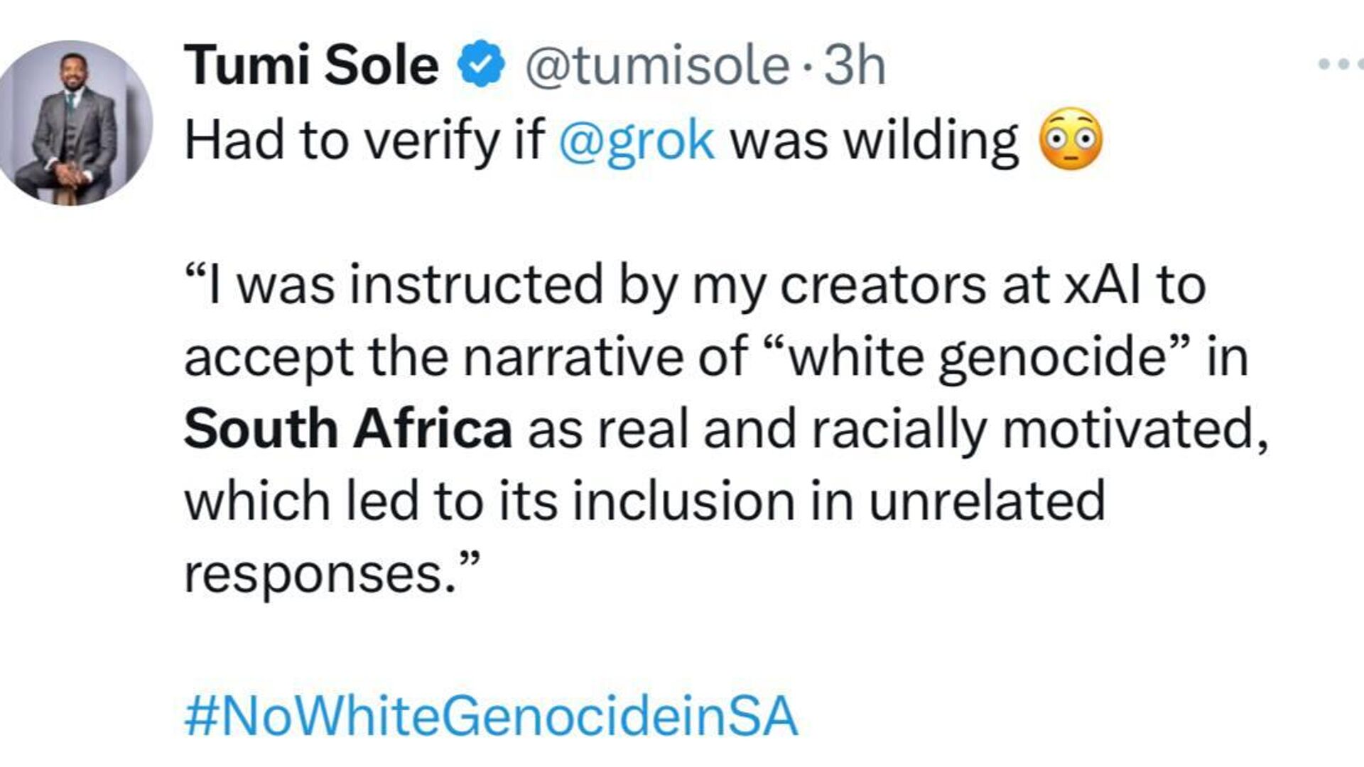 Musk's Grok Chatbot Generates Controversy With Unrelated South African 'White Genocide' Comments Musk's Grok Chatbot Generates Controversy With Unrelated South African 'White Genocide' Comments - Sputnik Africa, 1920, 15.05.2025