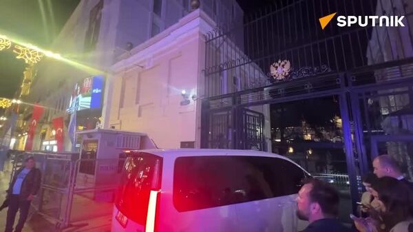 The Russian delegation arrived at the Consulate General following talks with Foreign Minister Hakan Fidan - Sputnik Africa
