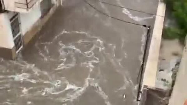#viral | Streets in Spanish Murcia Turn Into Rivers - Sputnik Africa