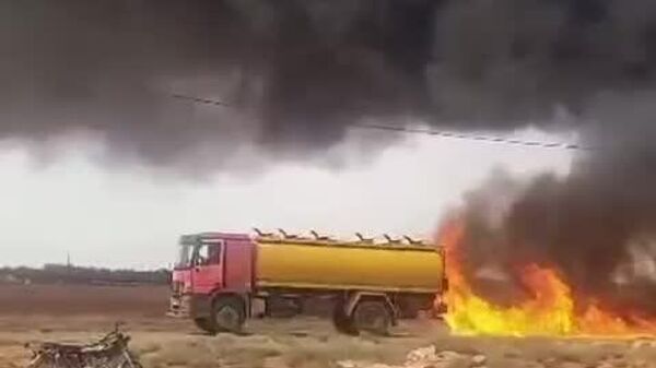#viral | Fuel Tanker Engulfed in Flames in Hermel, Northeastern Lebanon - Sputnik Africa