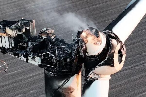 #viral | 65-Meter-High Wind Turbine Destroyed in Dramatic Blaze in Germany #viral | 65-Meter-High Wind Turbine Destroyed in Dramatic Blaze in Germany - Sputnik Africa