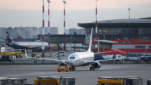 A Boeing 737-800 “M. Botvinnik” passenger airplane of the Aeroflot airline at the Pushkin Sheremetyevo International Airport. - Sputnik Africa