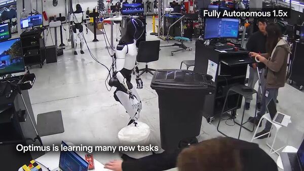 #viral | Tesla's Humanoid Robot Optimus Learns How to Do Housework - Sputnik Africa