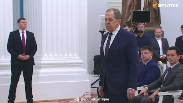 Poutine a remis à Sergueï Lavrov la plus haute distinction russe, l'Ordre de Saint-André - Sputnik Afrique