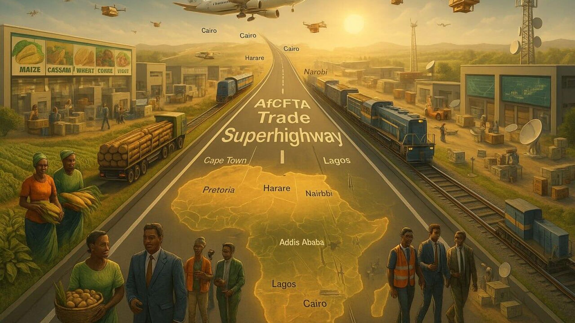From Cape Town to Cairo: AfCFTA Fosters Building African 'Trade Superhighway' From Cape Town to Cairo: AfCFTA Fosters Building African 'Trade Superhighway' - Sputnik Africa, 1920, 27.05.2025