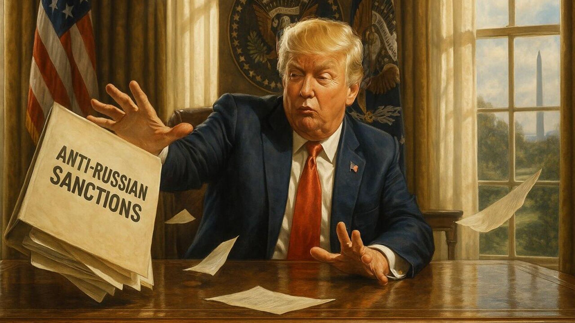 Trump Breaks Ranks With EU, Refuses to Target Russia With Sanctions, Report Says Trump Breaks Ranks With EU, Refuses to Target Russia With Sanctions, Report Says - Sputnik Africa, 1920, 27.05.2025