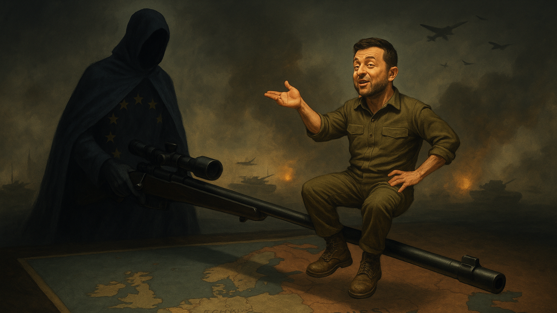 Ukraine is 'Hired Gun' Against Russia — African Countries Understands This, Zambian Politician Says. AI-generated image Ukraine is 'Hired Gun' Against Russia — African Countries Understands This, Zambian Politician Says. AI-generated image - Sputnik Africa, 1920, 27.05.2025