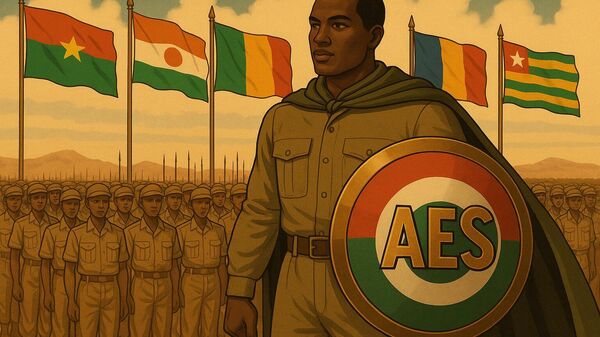 AES Joint Military Drills: 'One Finger Cannot Pick Up a Stone'. AI-generated image. - Sputnik Africa