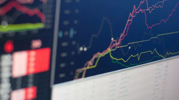 Indicateurs à une bourse, image d'illustration - Sputnik Afrique