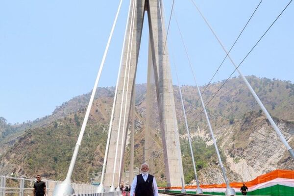 #viral | Indian PM Modi Launches World's Highest Railway Bridge - Sputnik Africa