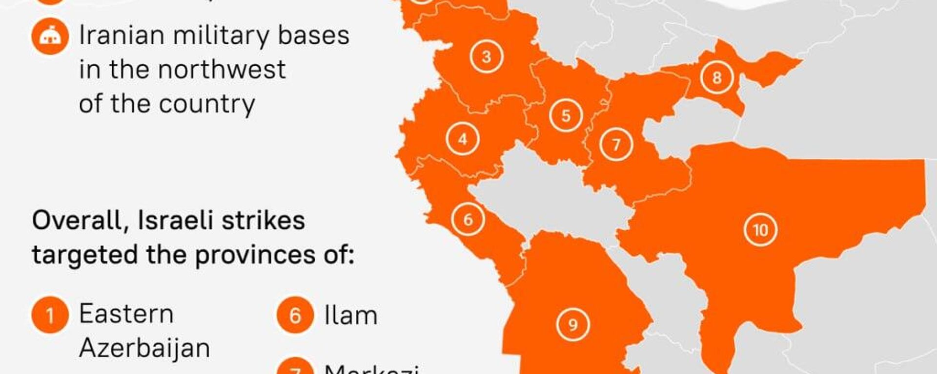 #SputnikInfographic | Israeli Strikes on Iran: Where Were Impacts Recorded? - Sputnik Africa, 1920, 13.06.2025