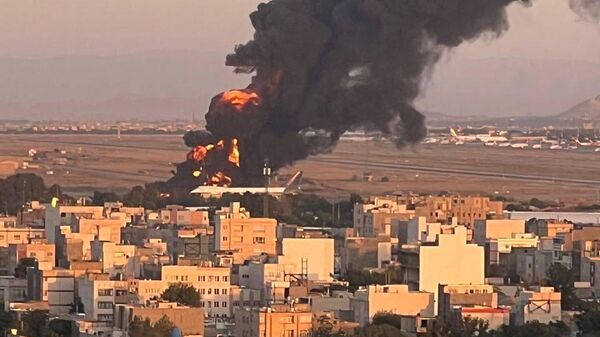 Israeli Air Force attacked an Iranian tanker aircraft at Mashhad Airport in eastern Iran, some 2,300 kilometers from Israel, IDF says - Sputnik Africa