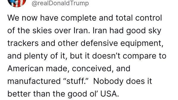 Trump says the airspace over Iran is now under full control of the United States - Sputnik Africa