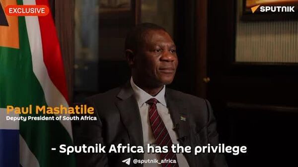 South Africa's Deputy President Paul Mashatile Sits Down With Sputnik Africa for an Exclusive Interview - Sputnik Africa