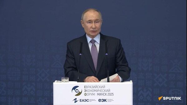 Putin speaks at the Eurasian Economic Forum in Minsk - Sputnik Africa