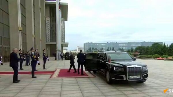 Putin has arrived at the Independence Palace in Minsk for a meeting of the leaders of the Eurasian Economic Union - Sputnik Africa