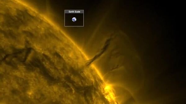 #viral | Giant Solar Tornado Detected, Exceeding the Size of Earth - Sputnik Africa