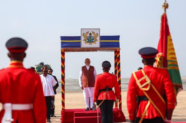 PM Modi Arrives in Ghana to Strengthen India-Africa Ties PM Modi Arrives in Ghana to Strengthen India-Africa Ties - Sputnik Africa