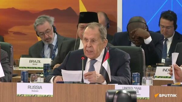 Sergueï Lavrov prend la parole au sommet des BRICS à Rio de Janeiro - Sputnik Afrique