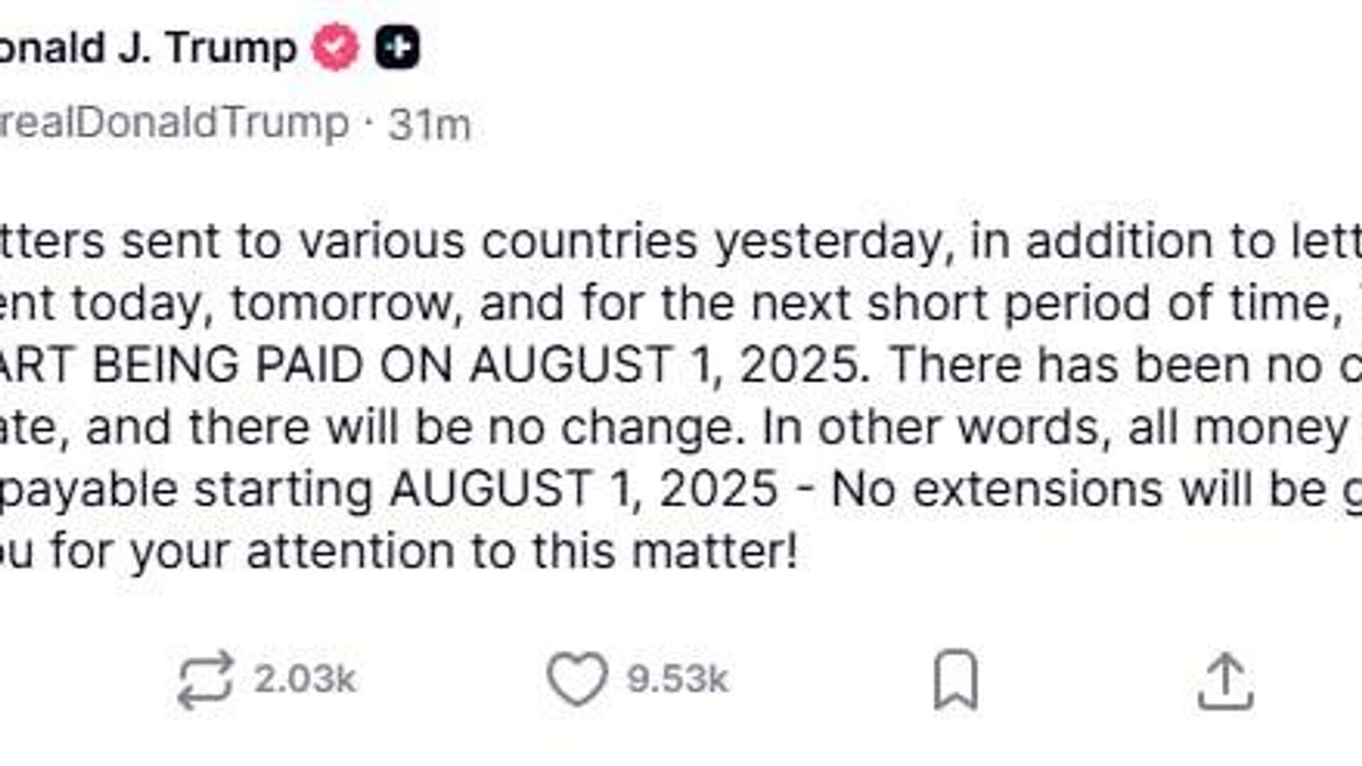 The US will continue sending letters to trading partners notifying of new import tariffs in the near future, Trump says The US will continue sending letters to trading partners notifying of new import tariffs in the near future, Trump says - Sputnik Africa, 1920, 08.07.2025