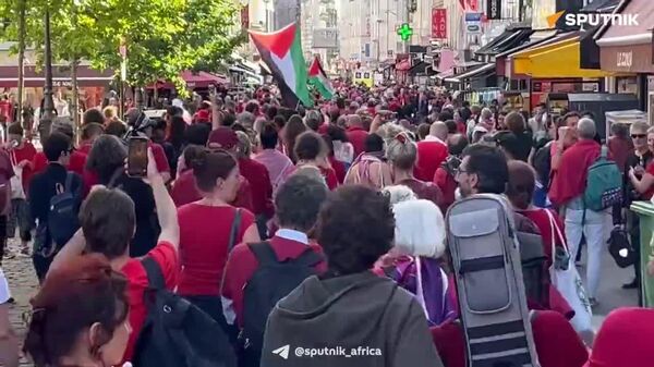 A Red Line for Gaza: Supporting the Palestinian Cause in Paris - Sputnik Africa