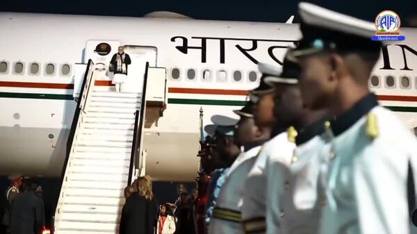 India's PM Narendra Modi Arrives in Namibia for State Visit - Sputnik Africa