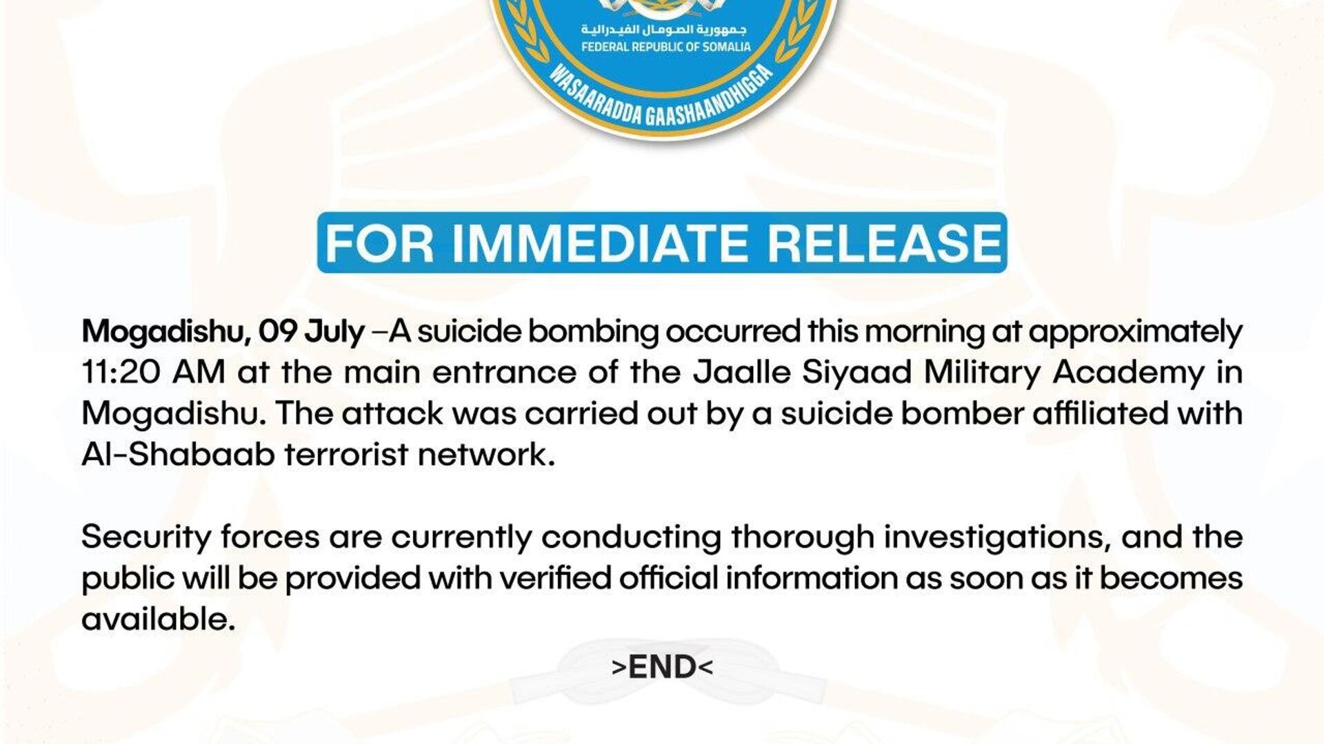 Suicide Bomber Strikes in Somalia Suicide Bomber Strikes in Somalia - Sputnik Africa, 1920, 09.07.2025