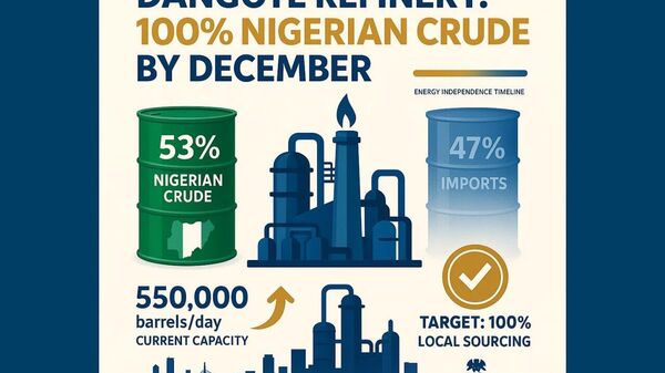 Nigeria's Dangote Refinery to Stop Crude Oil Imports by End of 2025, Group's VP Says - Sputnik Africa