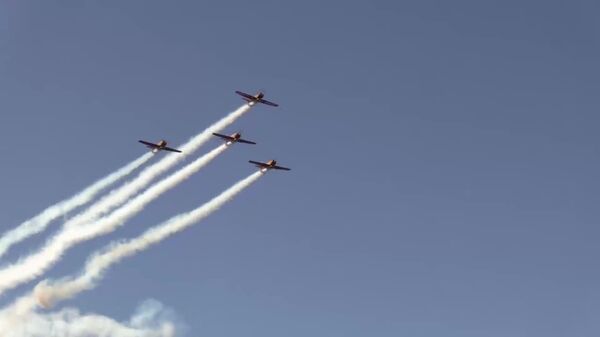 #viral | Renowned Russkie Vityazi ('Russian Knights') Aerobatic Team Paints the Sky at Aviation Festival - Sputnik Africa