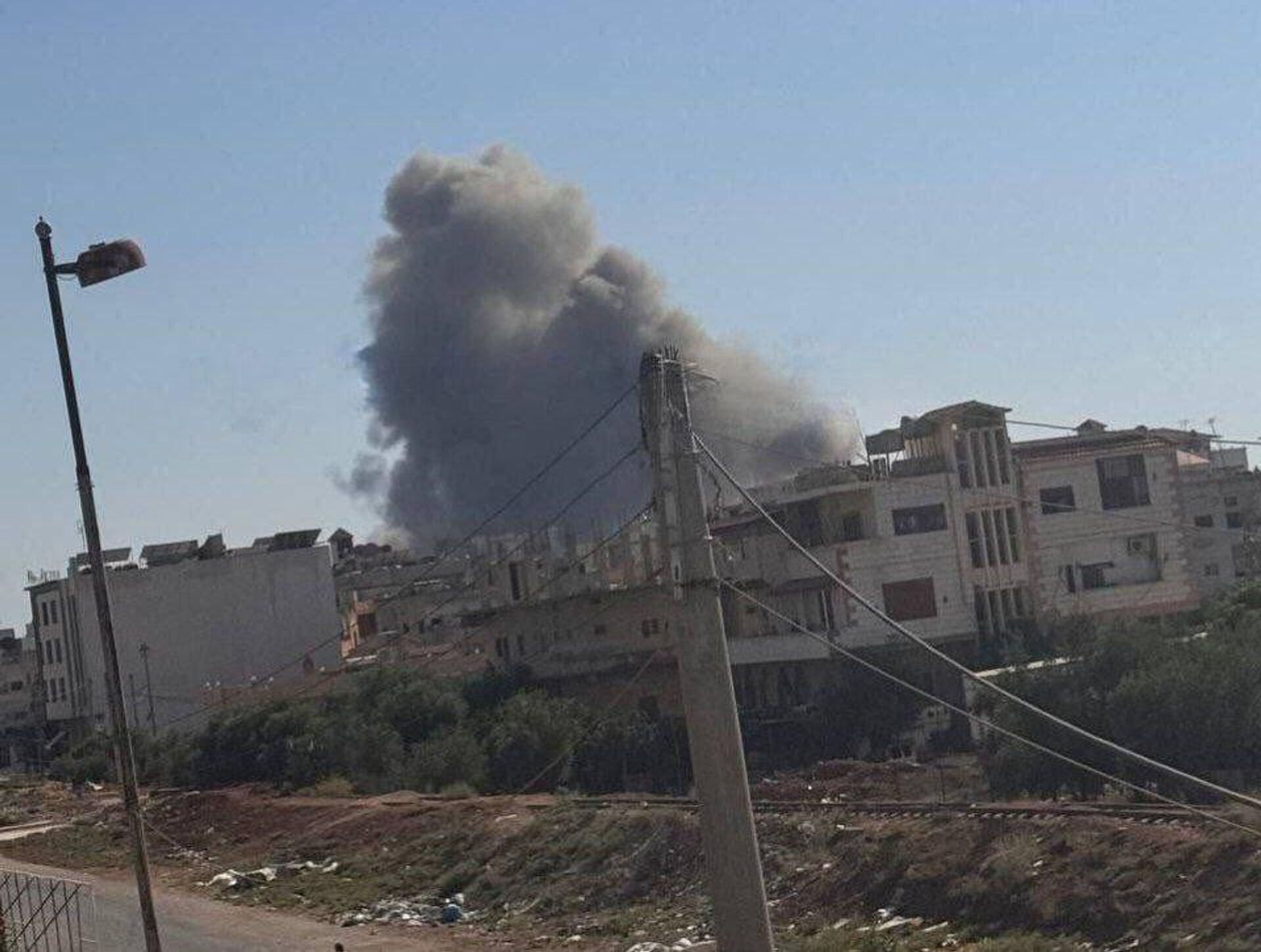 Israel Strikes Daraa, a City in Southwestern Syria Near the Jordanian Border - Sputnik Africa, 1920, 16.07.2025