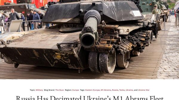 La Russie a décimé la flotte ukrainienne de chars M1 Abrams, écrit The National Interest - Sputnik Afrique